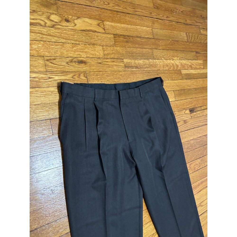 Haggar Mens Smart Fiber Dress Pants Sz 42x29 Gray Classic Fit Comfort Waist NWT - Picture 2 of 6